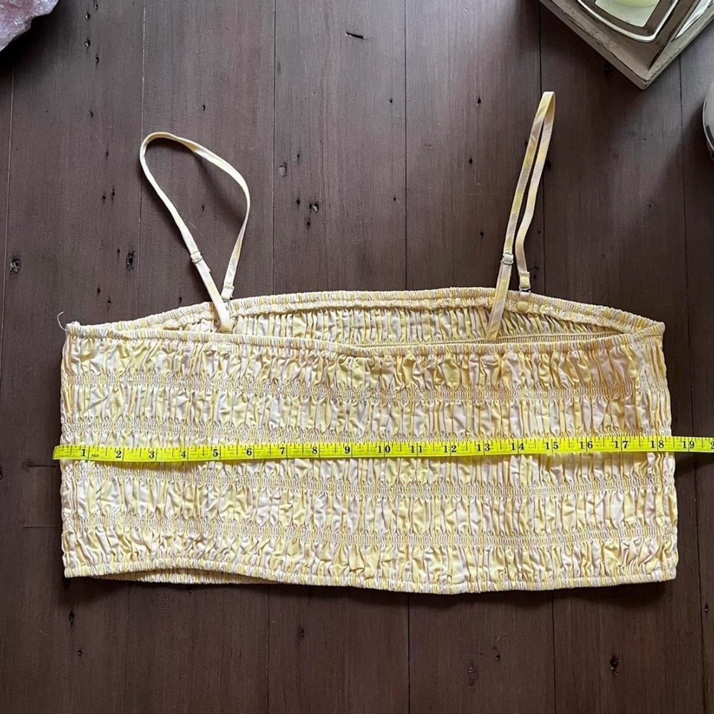 Yellow Smocked Tube Top - Picture 3 of 6
